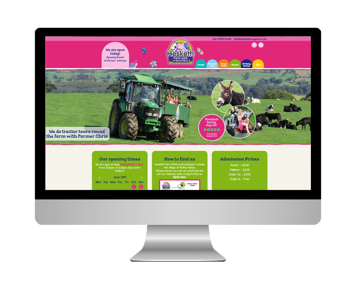Hesketh Farm Park, WordPress Website portfolio