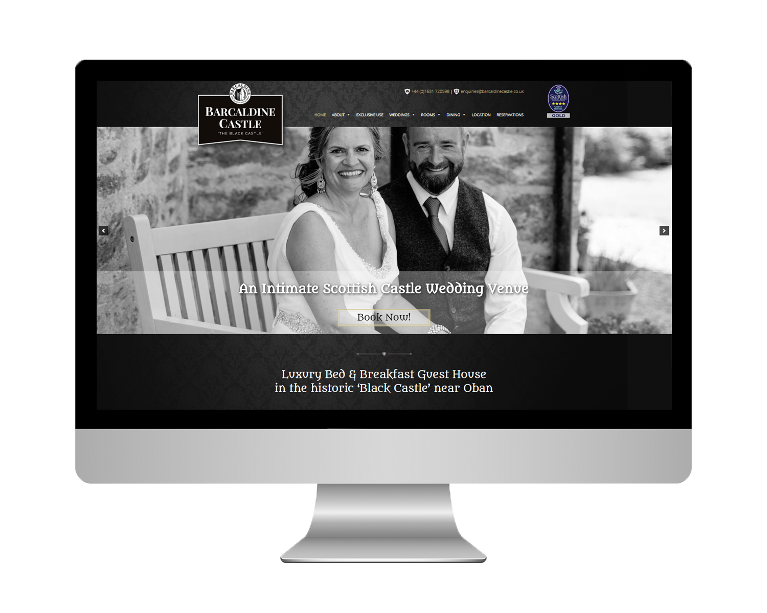 Barcaldine Castle Booking System portfolio