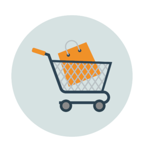 Ecommerce Website Design, cart, trolley