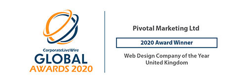 Corporate LiveWire Global Awards 2020: Pivotal Marketing wins Web Design Company of the Year United Kingdom