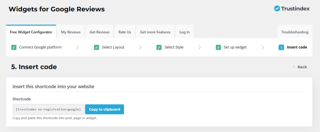 Embed Google Reviews WordPress pt 5, insert code